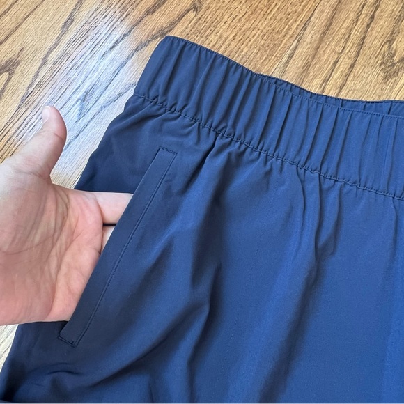 🆕 NWT T by Talbots activewear navy blue cropped lightweight pants size large - Picture 3 of 11